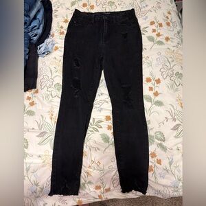 Judy Blue Black Distressed Jeans skinny